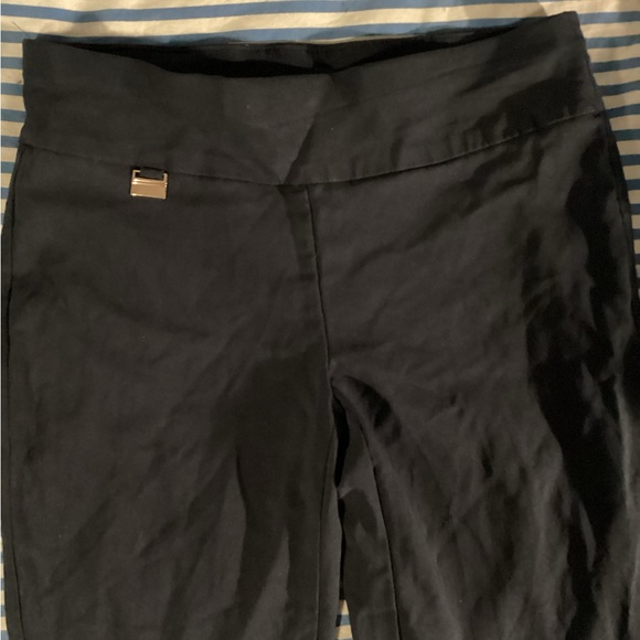 Women’s Alfani Sz 4 Navy Straight Leg Pant w/ Gold Metal Tag - Picture 2 of 8